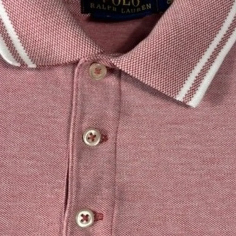 Polo Ralph Lauren Men's Size Small Red Classic Fit Stretch Mesh Adirondack Shirt